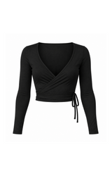 Sassy Copenhagen - Wrapbluse - Sort - Noa