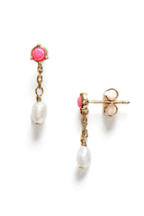 Anni Lu - Øreringe - Pink Opal - Pearly Stud Earring