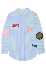 Sissel Edelbo - Skjorte - Green Stripes - Pil