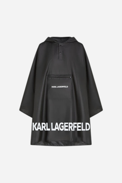 Karl Lagerfeld - Poncho - Sort - Packable Poncho