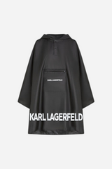 Karl Lagerfeld - Poncho - Sort - Packable Poncho