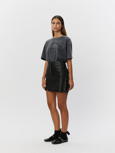 Sofie Schnoor - T-shirt - Zitasw - Washed black - S244450