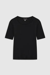 Anine Bing - T-shirt - Black - Sixtine Tee Short Sleeve