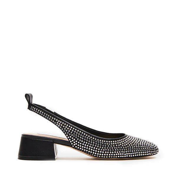 Steve Madden - Højhælet sandal - Black/Rhinestone - Smitten