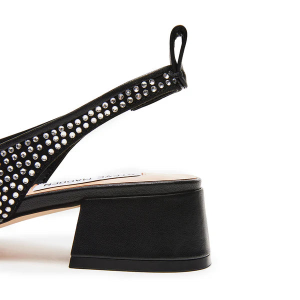 Steve Madden - Højhælet sandal - Black/Rhinestone - Smitten