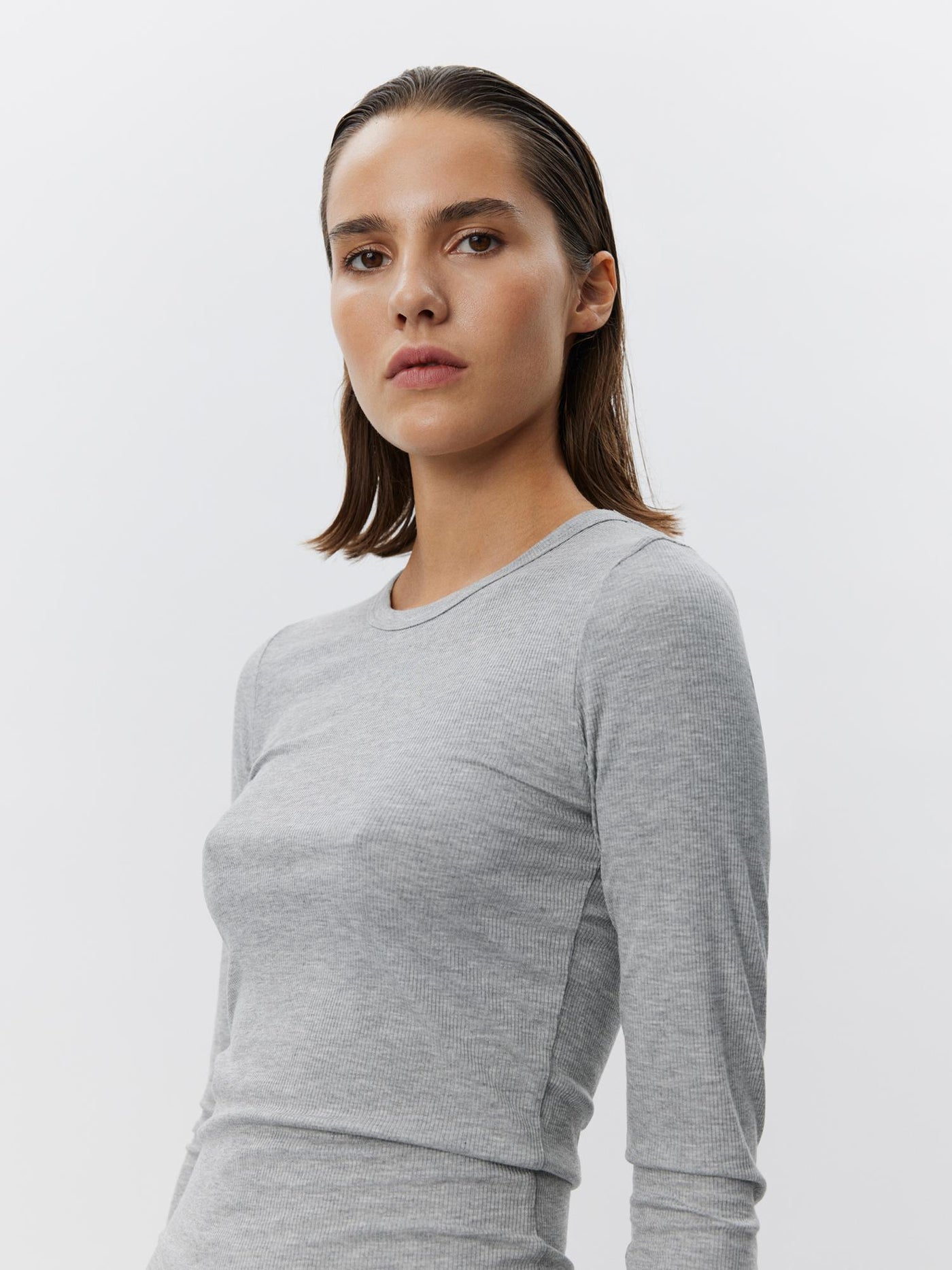 Long-sleeved viscose blouse - Gray - Petricia SNOS243 - Sofie Schnoor 