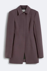 Sportmax - Fittet blazer - Coffee Plum - Bacio