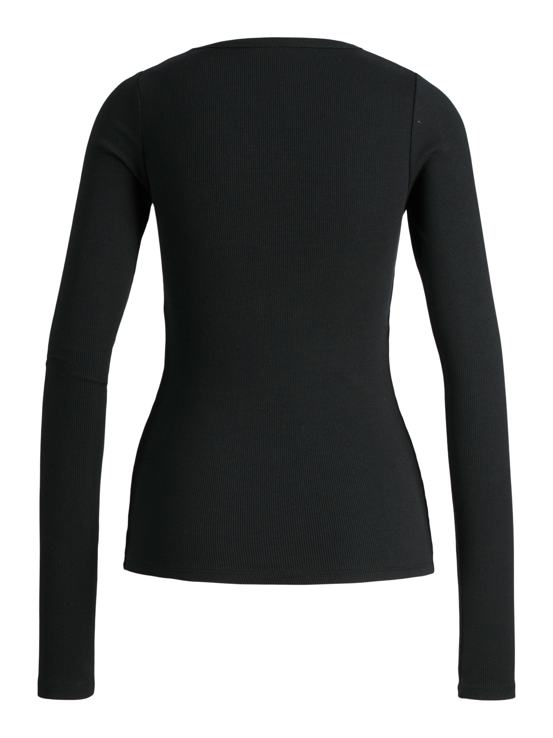 JJXX - Rib langærmet t-shirt - Sort - Freya
