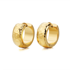 Andcopenhagen - Earrings hoops - 18 carat gold plated stainless steel - Oline