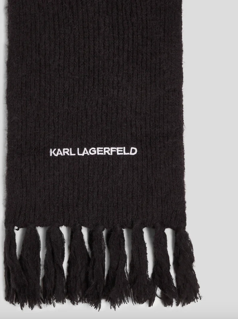 Karl lagerfeld Neck scarf Black ESSENTIAL KNIT SCARF