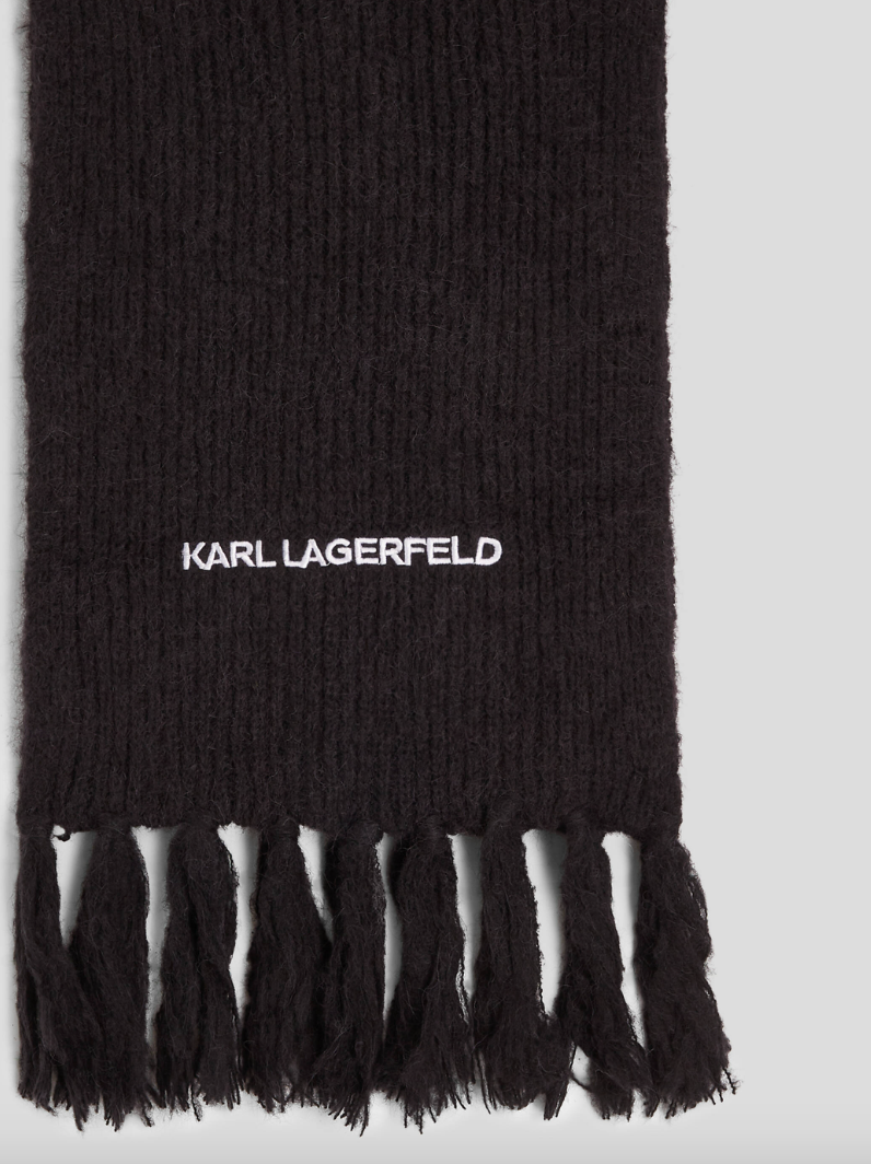 Karl lagerfeld - Neck scarf - Black - ESSENTIAL KNIT SCARF