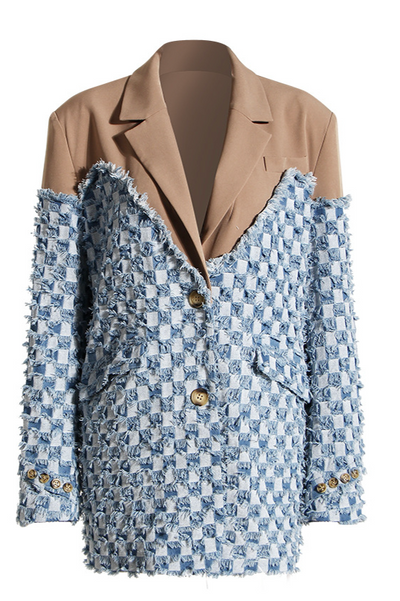 Sassy Copenhagen - Blazer - Denim/Brown - Alecia