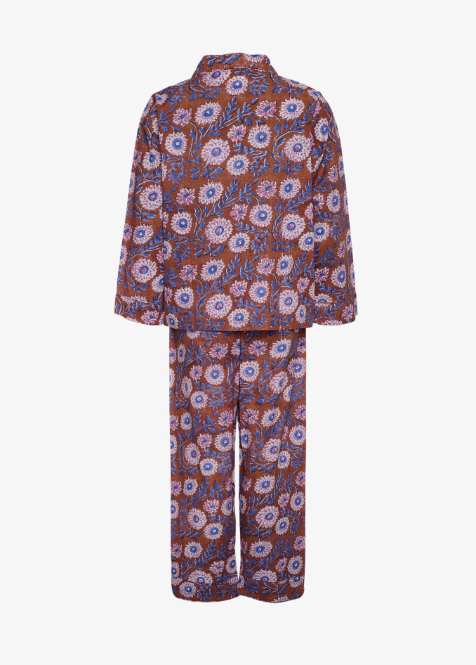 Sissel Edelbo - Nattøjssæt - Nuit pyjamas - Brown floral - sss