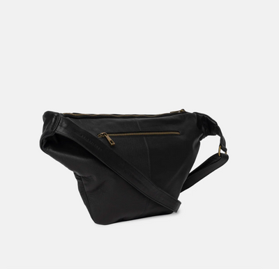 Re:Designed - Crossbody bag - Black leather - Merla Urban