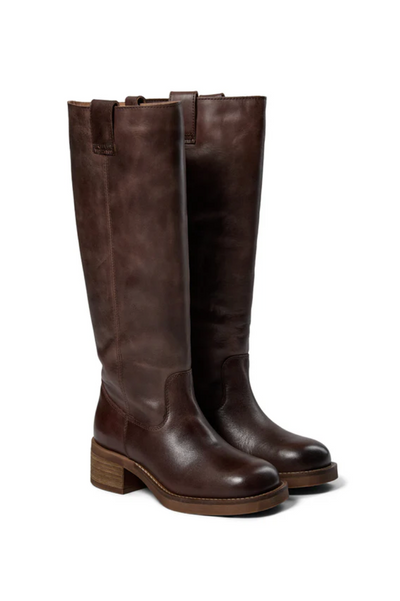 Biker boots - Brown Angelina - Brown matte leather - Pavement