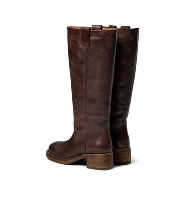 Biker boots - Brown Angelina - Brown matte leather - Pavement