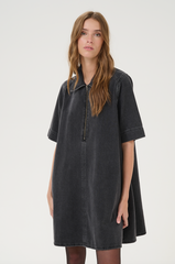 My Essential Wardrobe - Dress - Denim Dark Gray Wash - MaloMW