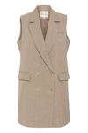 My Essential Wardrobe - Vest - Sepia Tint Melange - Dion