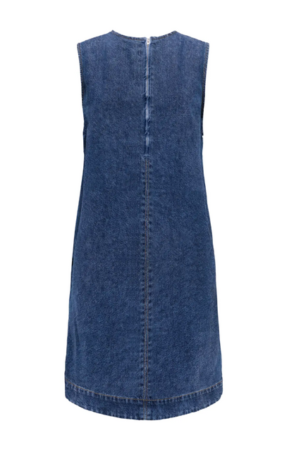 Only - Kjole - Blue denim - Dorsi