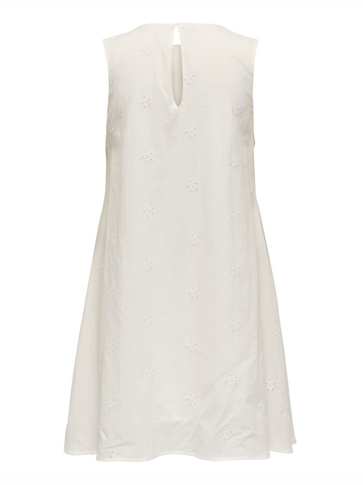 JDY - Kjole - Cloud dancer Broderi anglaise - Clara