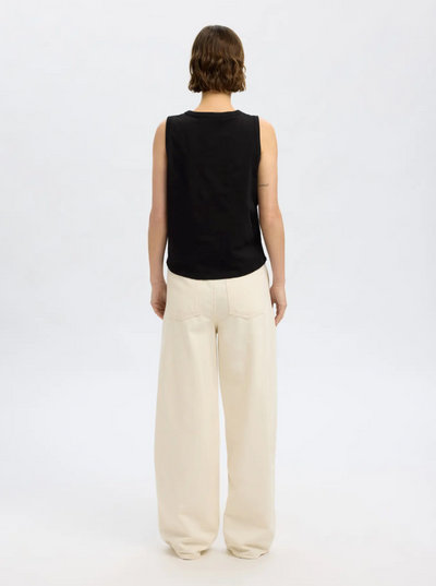 Selected Femme - Tank top - Black - Boxy