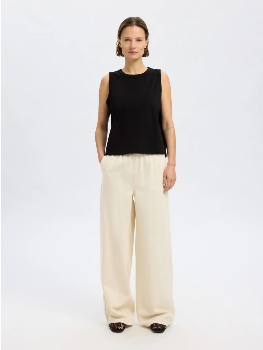Selected Femme - Tank top - Black - Boxy