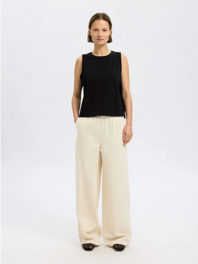 Selected Femme - Tank top - Black - Boxy