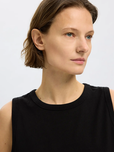 Selected Femme - Tank top - Black - Boxy