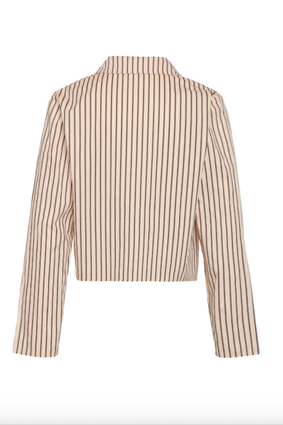 Noisy May - Skjorte - Birch W. Brown stripes - Mette (PREORDER)