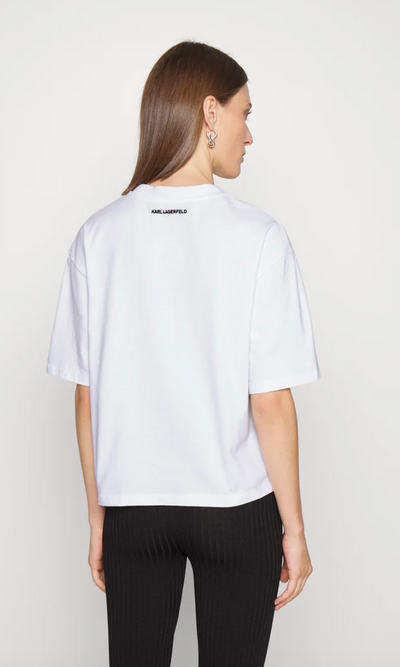T-shirt - Black - Signature hem - Karl Lagerfeld