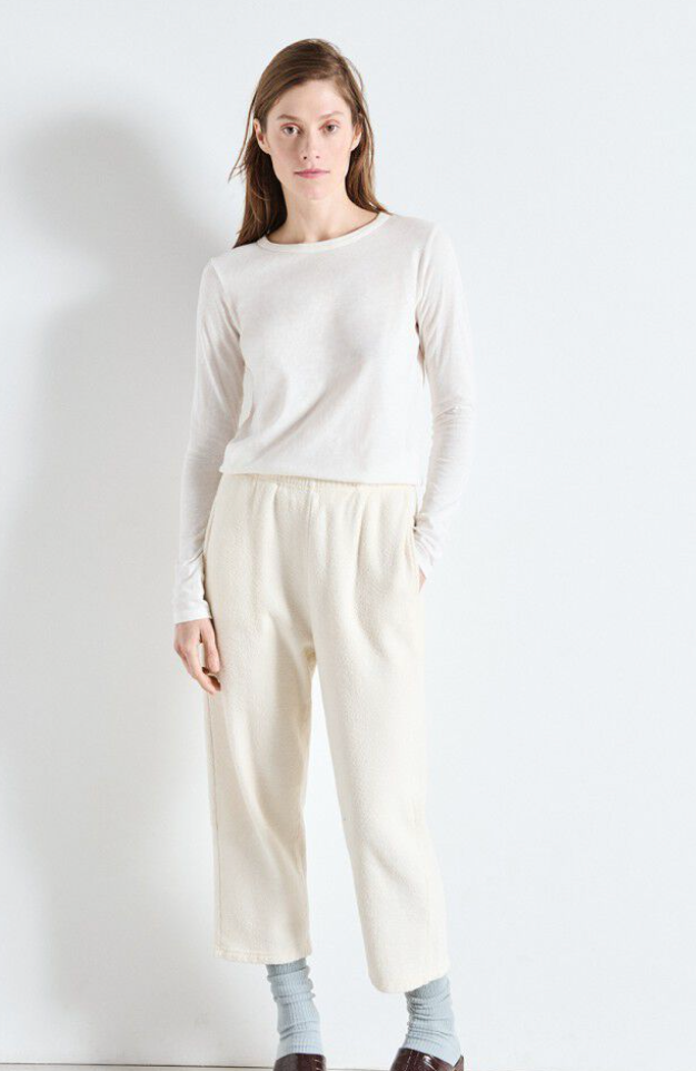 American Vintage - Langærmet t-shirt - Blanc White - Gamipy