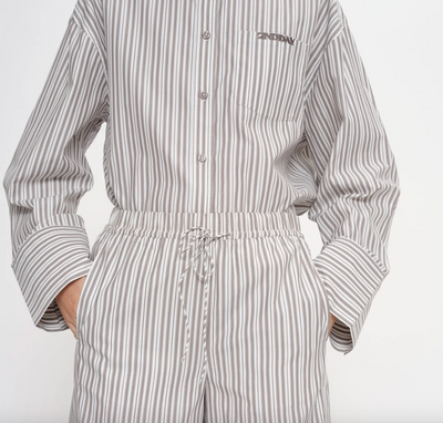 2NDDAY - Skjorte - Walnut Stripe - Clarin