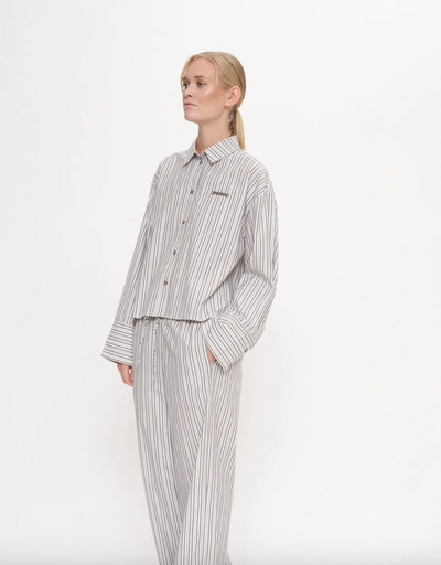 2NDDAY - Skjorte - Walnut Stripe - Clarin