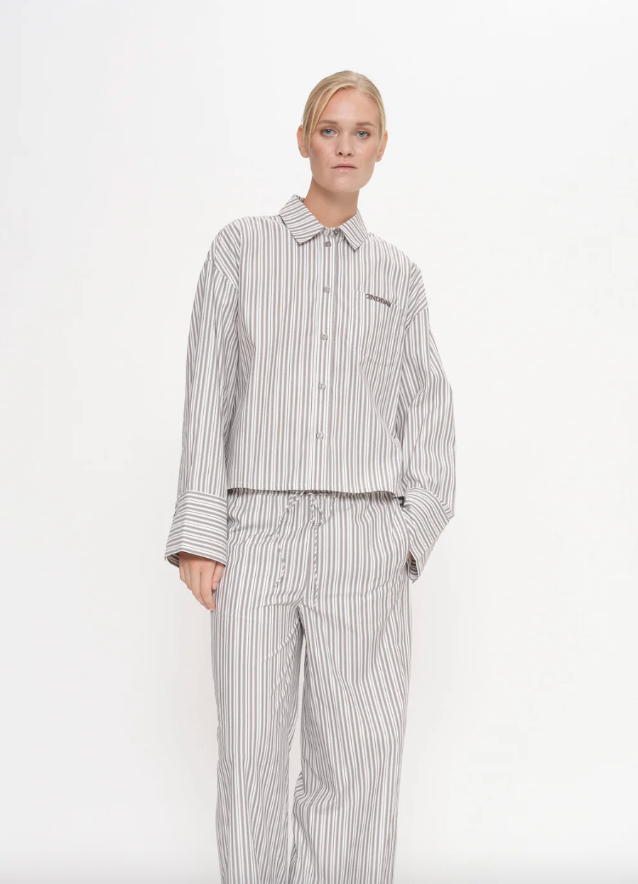 2NDDAY - Skjorte - Walnut Stripe - Clarin