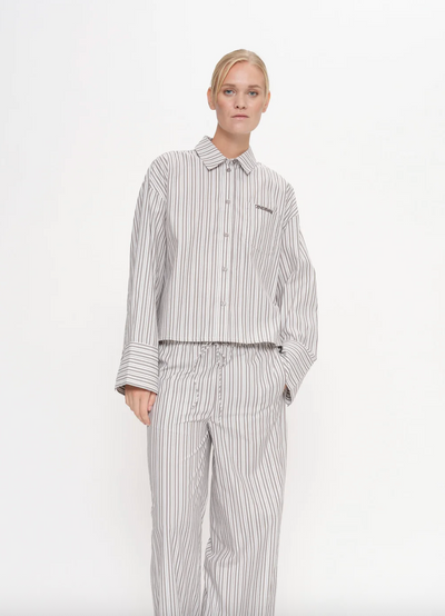 2NDDAY - Skjorte - Walnut Stripe - Clarin