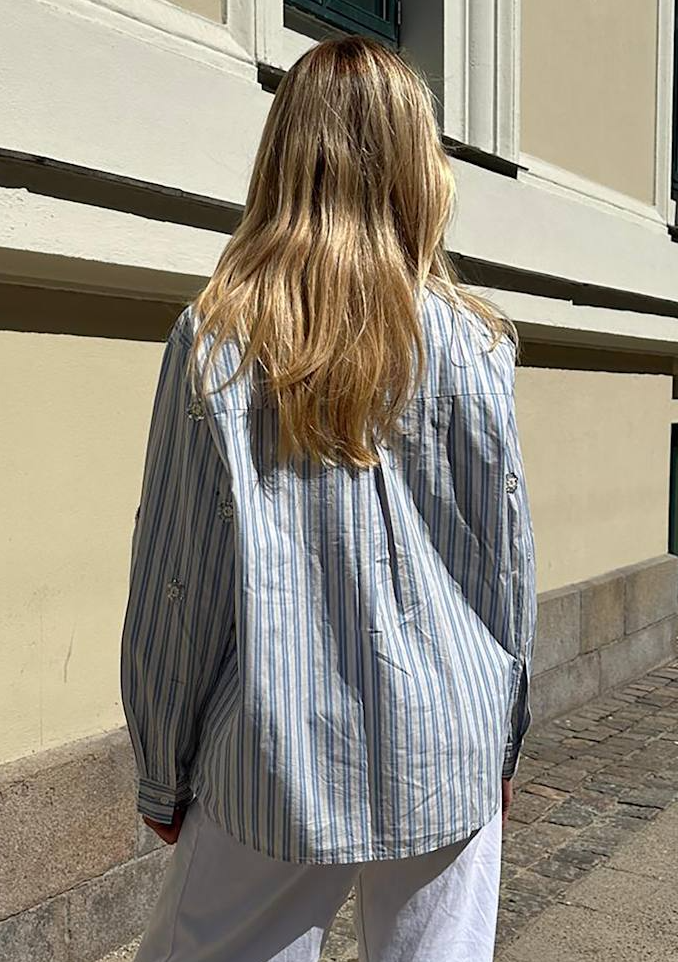 Sissel Edelbo - Skjorte - Dusty Stripes - Vanilla