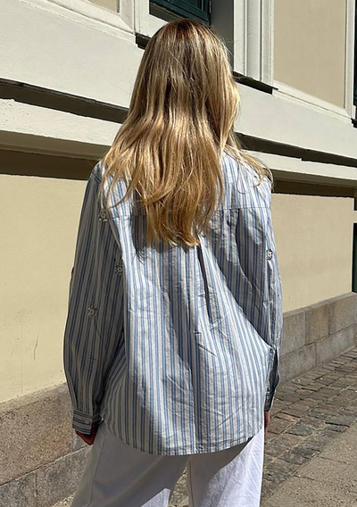 Sissel Edelbo - Skjorte - Dusty Stripes - Vanilla