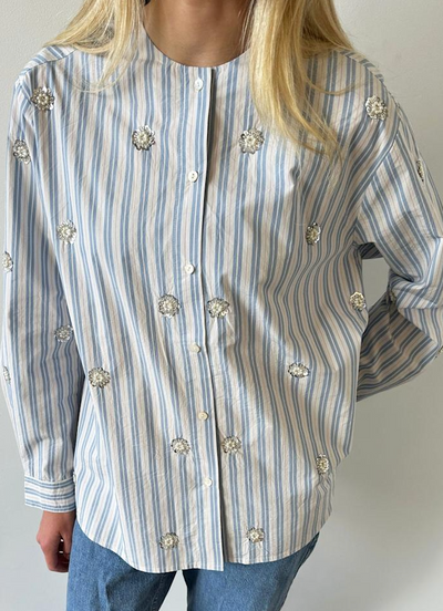 Sissel Edelbo - Skjorte - Dusty Stripes - Vanilla