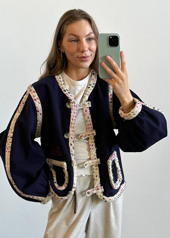 Sissel Edelbo - Jakke - Navy - Como (PREORDER)