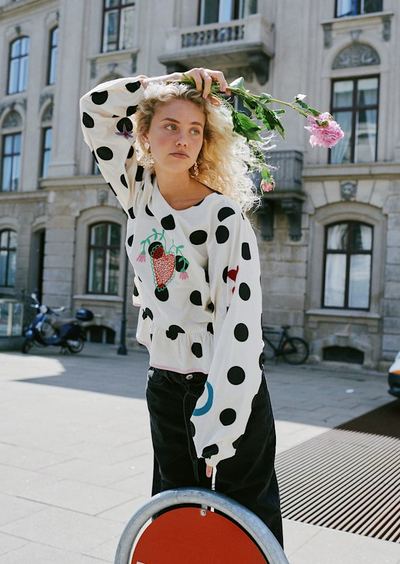 Sissel Edelbo - Bluse - Black Dot - Diana (PREORDER)