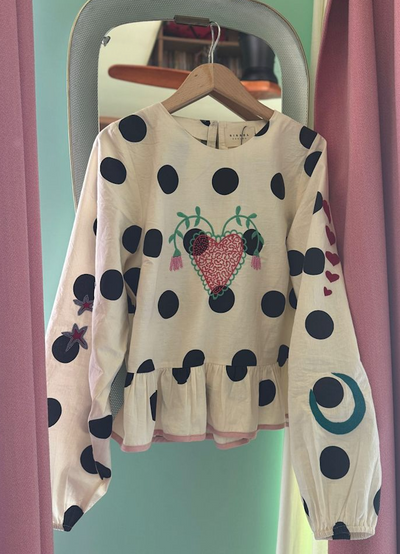 Sissel Edelbo - Bluse - Black Dot - Diana (PREORDER)