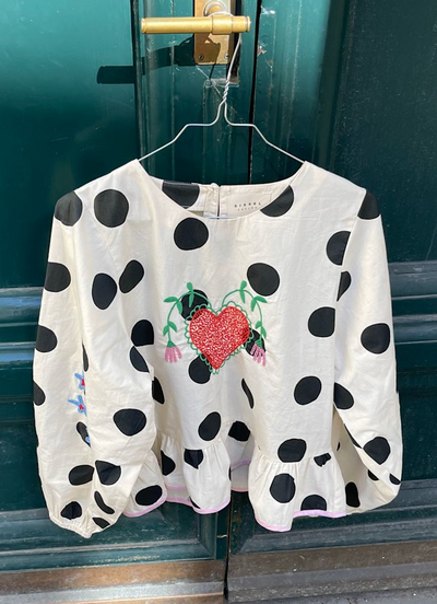 Sissel Edelbo - Bluse - Black Dot - Diana (PREORDER)