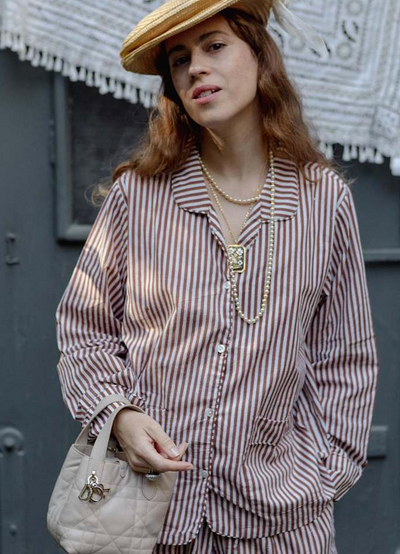 Sissel Edelbo - Nattøjssæt - Brown Stripes - Nuit sss