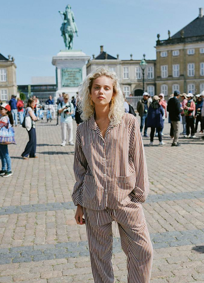 Sissel Edelbo - Nattøjssæt - Brown Stripes - Nuit sss