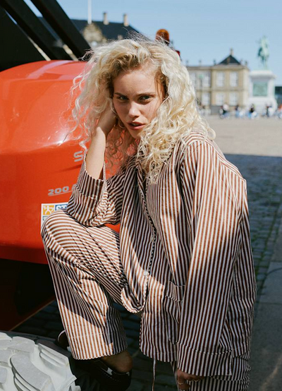 Sissel Edelbo - Nattøjssæt - Brown Stripes - Nuit sss