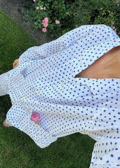 Sissel Edelbo - Nattøjssæt - Navy Dot - Nuit sss