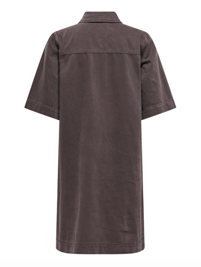 Only - Kjole - Seal Brown - Belle-Silla