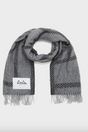 Lala Berlin - Halstørklæde - Wool - Light grey/black - Svea - sss