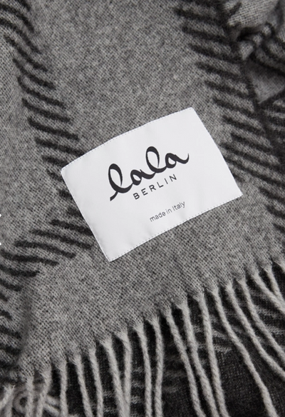 Lala Berlin - Halstørklæde - Wool - Light grey/black - Svea - sss