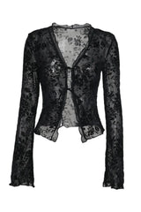 Sassy Copenhagen - Lilly Mesh Blouse - Black